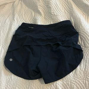 Navy lululemon shorts